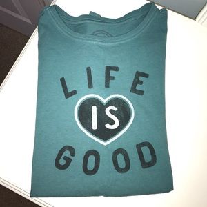 Life is good super soft casual t-shirt